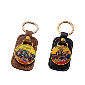 Llavero de Cuero Personalizado con Diseño de Colombia, Elegante y Duradero, Adorno para Bolso, Coleccionables, Se Aceptan Pedidos Pequeños - Product Image 2