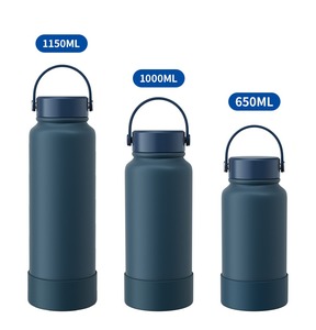 Stainless Steel Insulated <b>Bottle</b> 650ml 1000ml 1150ml with Handle for Outdoor Travel Vacuum <b>Flask</b> Minimalist Design - Product Image 3