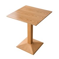 Table et chaises carrées en bois massif pour restaurant de restauration rapide, idéales pour KFC, Burger Shop, Milk Tea, Noodle Restaurant et boulangerie