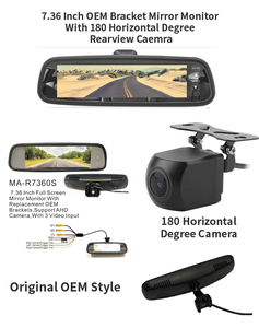 Bexense Màn Hình Gương HD 7.36 Inch Với Bộ Camera Góc Nhìn Rộng 180 Độ - Product Image 2