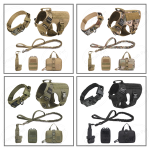 Ensemble de <span class=keywords><strong>harnais</strong></span> pour <span class=keywords><strong>chien</strong></span> tactique <span class=keywords><strong>Harnais</strong></span> pour <span class=keywords><strong>chien</strong></span> avec <span class=keywords><strong>collier</strong></span> de laisse de dressage robuste avec sacs de selle - Product Image 5