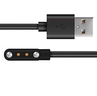 Cable de Carga Magnético 4 en 1 de 2/4 Pines, de Cobre Estañado y PVC, para Relojes Inteligentes y Pulseras Inteligentes, Cable de Carga USB