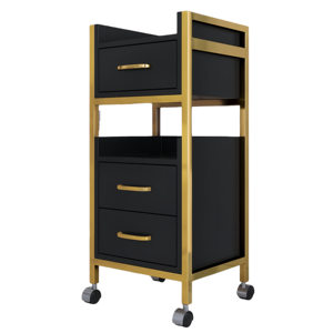 Estaciones de Salón Portátiles Modernas K, Muebles de Barbería, Carrito de Peluquería, Gabinete Multifuncional con Estantes para Herramientas, Sala de Estar - Product Image 1