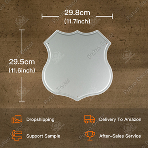 Targa in Metallo Personalizzata Stile Rustico Vintage con Immagine/Testo/Logo Personalizzabile per Decorazione Murale - Product Image 2