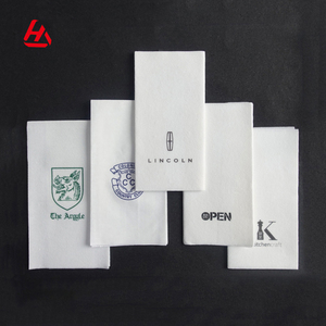 Comfortable Printed Napkin Logo Print Cloth Like Pre Folded Paper Branded Napkins - Product Image 1