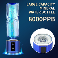 Gobelet à eau hydrogénée 300 ml, conception à double compartiment pour les boissons, jusqu'à 5000 PPB, technologie SPE PEM, prototypage rapide en 2 heures