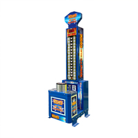Machine de jeu d'arcade de frappe de boxe à monnayeur (pièces/billets) pour intérieur, garantie 1 an, en métal, en anglais, pour centres de jeux, 110/220V