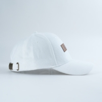 Casquette de baseball en daim haut de gamme personnalisée, chapeau structuré à 6 panneaux de luxe, style patch en cuir, casquette en daim uni pour personnalisation de marque
