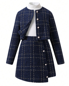 Tenue de princesse élégante de style occidental pour filles, robe à bretelles noires + <span class=keywords><strong>veste</strong></span> de soirée à manches longues, vêtements pour enfants - Product Image 1