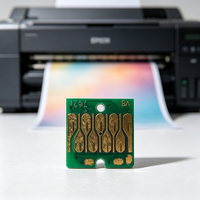 Puce de contact plaquée or pour impression continue, compatible avec la cartouche d'encre de sublimation SC-F7180