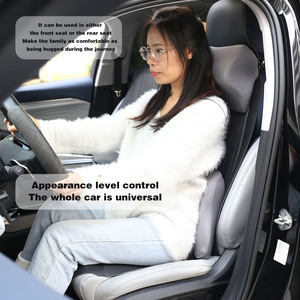 Cojín de soporte lumbar para asiento de coche Saien, cojín trasero de espuma viscoelástica, almohada para el cuello, silla de oficina, respaldo, reposacabezas, conjuntos de cojines - Product Image 2