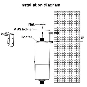 Dokunmatik kontrol anlık elektrikli duş başlığı haznesiz su ısıtıcı 5.5KW elektrikli su ısıtıcıları sıcak su - Product Image 5