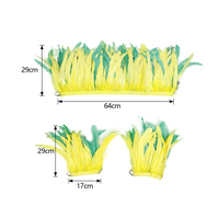 Ensemble de châle en plumes naturelles et manchettes pour costume de ballet, samba, carnaval, showgirl - Vente en gros