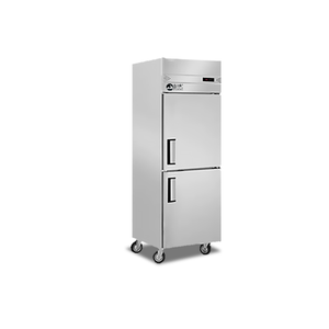 Compatible 2-Door Vertical Side-by-Side <b>Freezer</b> Stainless Steel Air-Cooled Kitchen Refrigerator D0.5L2F Kitchen <b>Freezer</b> 2 Doors - Product Image 4