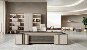 Nuovo design executive office <span class=keywords><strong>manager</strong></span> L a forma di MDF scrivania - Product Image 3