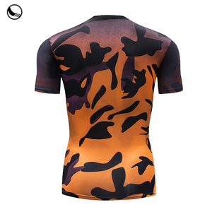 Camiseta de Compresión Personalizada Sin Gi para Jiu-Jitsu, Manga Corta, Protección Solar UPF50, Secado Rápido, para Lucha Libre, MMA, BJJ - Product Image 2