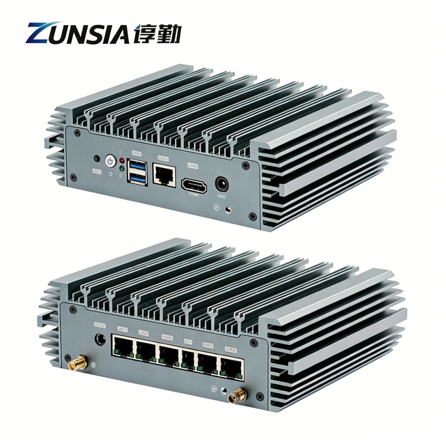 6*i226v Lan Port Pfsense Firewall Mini PC Intel 11th Gen Core I5 I7 I7-1165G7 2*DDR4 16GB 512GB X86 Fanless Industrial Mini PC