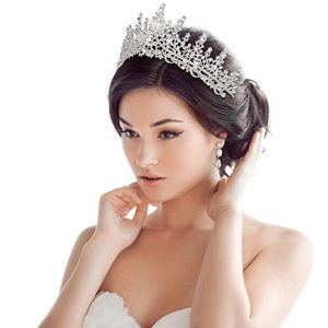 มงกุฎโลหะผสมขนาดใหญ่สำหรับการประกวดนางงามโลก งานแต่งงานสุดหรู - Product Image 5
