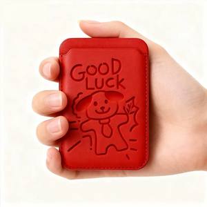 Tarjetero Magnético de PU Grabado con Diseño Personalizado, Tipo Cartera Corta - Product Image 4