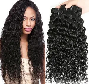 Brazilian Remy Hair extension 3 Bundles With 4*4 Lace Frontal kinky Curly human Hair weft Natural Color 1B Hair Bundles