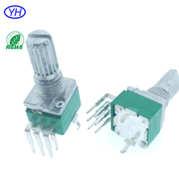 Potenciómetro Rotatorio R0923GH de Alta Calidad para Audio y Video, 5K 10k 20k 50k 100k 500K RV097 RK09 10k 9mm, Sin Rosca