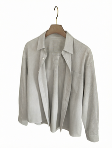 <b>Striped</b> <b>Long</b> <b>Sleeve</b> <b>Men</b> <b>Shirt</b> Button Down Broadcloth Casual OEM - Product Image 1