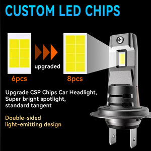 Светодиодные лампы JHS Mini H4 для фар, Plug-and-Play, H7 H11 9005 9006 9012 CSP 3570 40W 3600LM, автомобильные светодиодные лампы для противотуманных фар - Product Image 4