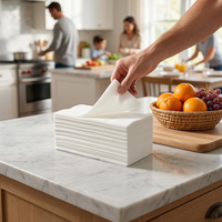 Serviettes de table jetables en Airlaid de haute qualité pour cuisine, salle de bain et extérieur