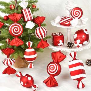 Colorful Christmas Candy <b>Decoration</b> Candy Props Christmas Tree Hanging Ornament Candy Land <b>Decoration</b> <b>Xmas</b> Party Supplies - Product Image 1