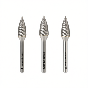 Fraise rotative à flamme Ttake Ab8600 en carbure monobloc 12,7 mm x 25 mm pour gravure sur métal et bois - Product Image 2