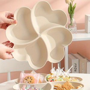 Plateau de service en forme de cœur pour fruits, boîte de rangement alimentaire, plateau divisé pour noix séchées, salades, collations, bonbons et desserts – Vente en gros - Product Image 3