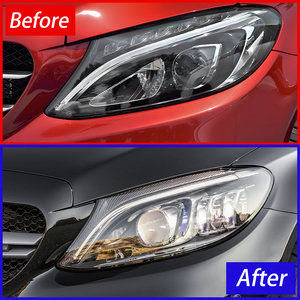 Accesorios para Faros Delanteros de Automóviles para Benz Clase <span class=keywords><strong>C</strong></span> W205 C200 C260 C300 2015-2021, Conjunto de Lámparas de Coche con Lente de Proyector LED Mejorado - Product Image 4