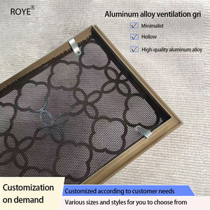 Grille de ventilation rectangulaire en alliage d'aluminium pour salon, design moderne de luxe léger, pour sortie d'air conditionné, ventilation facile - Product Image 5