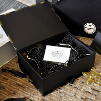 Boîtes cadeaux de luxe personnalisées en carton en forme de livre pour bijoux, montres, lunettes, avec impression UV, ruban, couvercle à rabat et nœud, emballage pliable