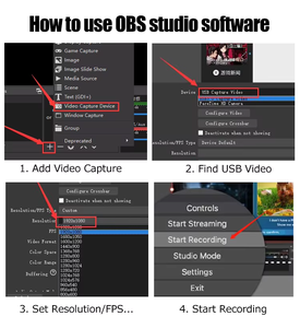 Carte de capture vidéo HDTV 4K USB 2.0, dongle pour enregistrement de conférences en direct, éducation, compatible avec ordinateur portable, YouTube/<span class=keywords><strong>Facebook</strong></span>/streaming - Product Image 5