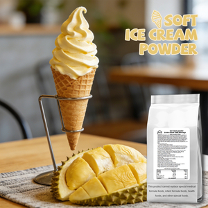 ผงไอศกรีมรสทุเรียนแบบนิ่มสำหรับใช้ในเชิงพาณิชย์ บรรจุถุง 1 กก. ขายส่งจากโรงงานจีน - Product Image 1