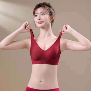 Soutien-gorge sans couture push-up de qualité supérieure avec bandes en gel, tissu très élastique, confortable, sans armatures, tricoté, bonnet 3/4, bretelles réglables - Product Image 6