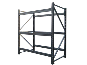 Bastidores de metal para uso comercial, profesionales, duraderos, de alta calidad, color gris, almacén resistente - Product Image 2