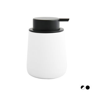 Distributeur de savon en céramique noir mat, longueur 19 cm, hauteur 15,5 cm, distributeurs de savon liquide - Product Image 3