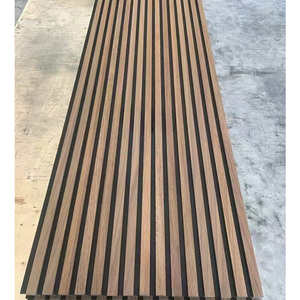 Panneaux acoustiques en polyester haute densité, <span class=keywords><strong>lattes</strong></span> <span class=keywords><strong>de</strong></span> bois modernes, insonorisation murale pour chambre à coucher, bureau, hôtel - Absorption acoustique élevée, bois AKU - Product Image 3