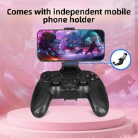 Nouvelle manette de jeu sans fil BT Private X6 à double vibration haptique pour PC/Android/iOS/