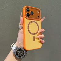 Coque de téléphone magnétique givrée de luxe pour iPhone 18 17 16 15 14 Plus 13 Pro Max, coque arrière de protection antichoc en silicone