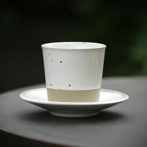 Taza de Cerámica China <span class=keywords><strong>Akita</strong></span> con Diseño de Boca de Cerdo Asado, Hecha a Mano, Estilo Vintage, Horneada en Horno, con Platillo, Asa, Estilo Minimalista Wabi-sabi - Product Image 5