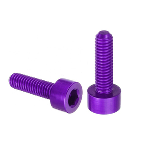 Commercio all'ingrosso DIN912 di alluminio anodizzato M3 <span class=keywords><strong>M4</strong></span> M5 M6 M8 M10 m5 x 18 millimetri a esagono incassato vite - Product Image 5