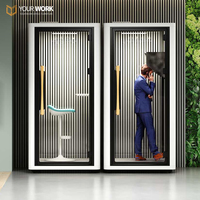 Nouvelle Tendance : Box de Travail Modulaire Acoustique en Alliage d'Aluminium, Mobile et Insonorisé, pour Extérieur, Préfabriqué, pour Bureaux et Espaces Privés