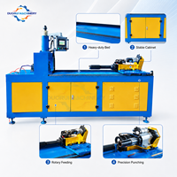 Machine de poinçonnage rotative hydraulique automatique CNC pour tubes métalliques en aluminium et en fer à trous ronds