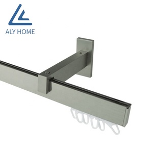 Hiện đại rèm nhà theo dõi mới phong cách Châu Âu trần gắn điều chỉnh kim loại nhỏ đường sắt vuông - Product Image 4