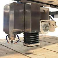 Italiano CNC China Precio de fábrica 4 + 1 Axis Granito Cuarzo Mármol Puente Sierra Cortadora de piedra con enrutador de husillo eléctrico