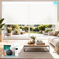 Persianas Enrollables Motorizadas Eléctricas Horizontales para Cerrar el Espacio de la Escalera, Persianas Enrollables con Motor Tubular, Persianas y Contraventanas
