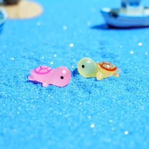 Venta al por mayor jardín de hadas resina artesanías niños <span class=keywords><strong>Mar</strong></span> Animales figuritas tortuga luminosa oscuro acuario peces para tanque para San Valentín - Product Image 2
